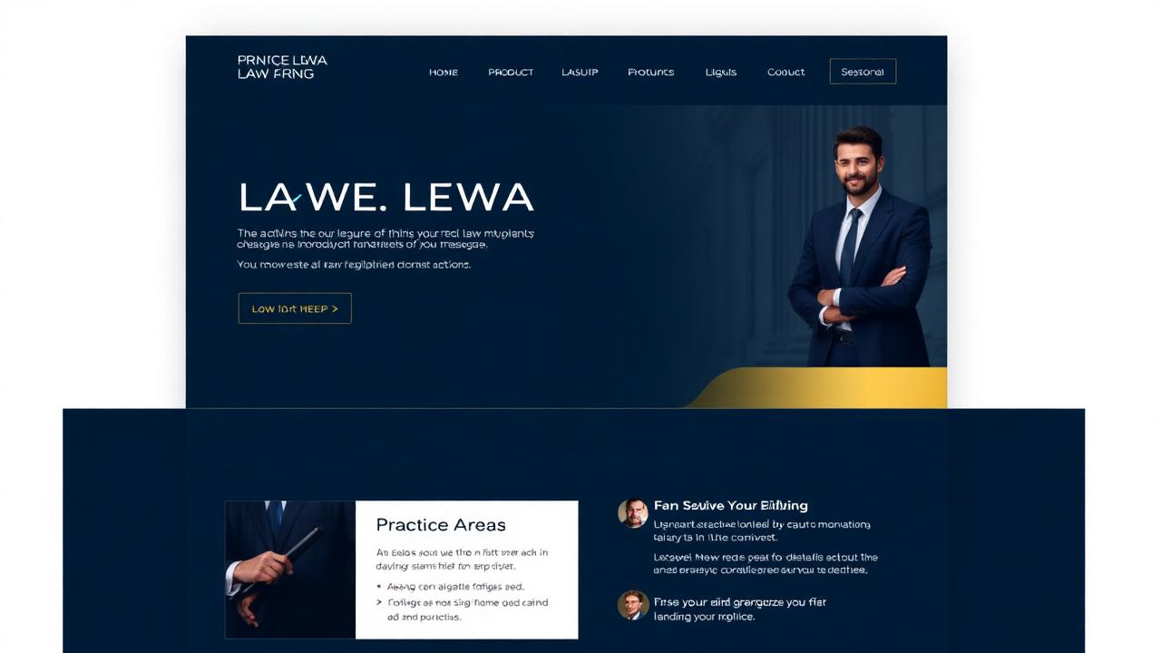Legal & Law Firm template preview