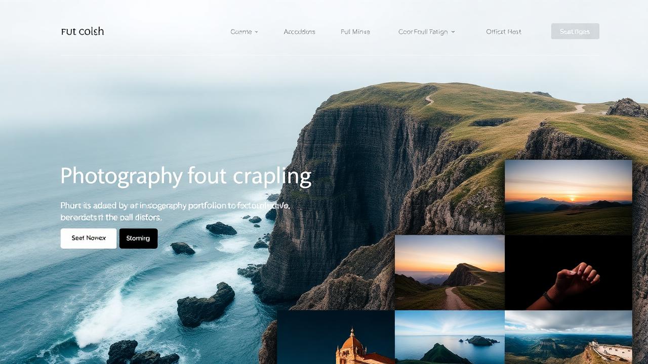 Photography Portfolio template preview